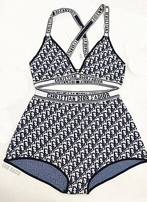 dior shorts and bra set|dior ladies loungewear.